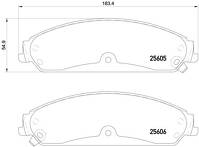 Передние тормозные колодки Brembo P 23 149 для Dodge Charger 7 пок. / рестайлинг