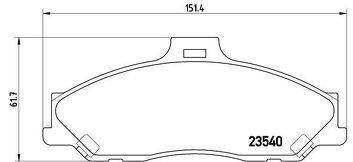 Brembo P 24 051 <span>тормозные колодки передние</span>