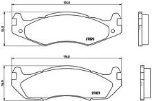 Передние тормозные колодки Brembo P 37 001 для Hummer H1 1 пок.