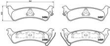 Задние тормозные колодки Brembo P 37 012 для Jeep Grand Cherokee 1 пок.
