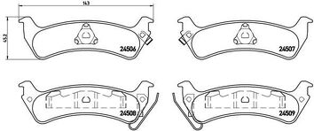 Brembo P 37 012 <span>тормозные колодки задние</span>