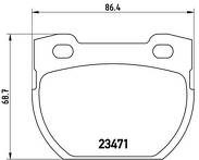 Задние тормозные колодки Brembo P 44 007 для Land Rover Defender 1 пок.
