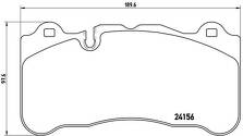 Передние тормозные колодки Brembo P 50 078 для Mercedes-Benz SLR-Class R199