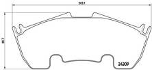 Передние тормозные колодки Brembo P 50 079 для Mercedes-Benz SLR-Class R199
