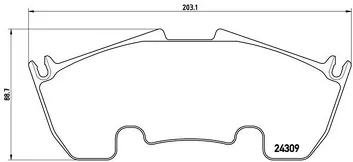 Brembo P 50 079 <span>тормозные колодки передние</span>