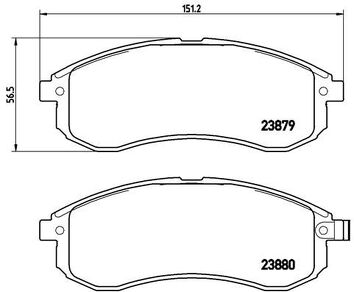 Brembo P 54 033 <span>тормозные колодки передние</span>