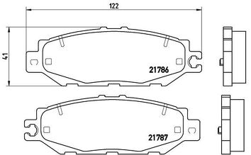 Brembo P 83 036 <span>тормозные колодки задние</span>
