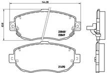 Передние тормозные колодки Brembo P 83 037 для Toyota Supra 4 пок. / A80