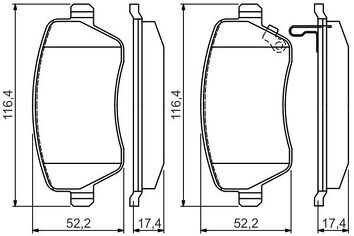 Bosch 0 986 494 573 <span>тормозные колодки передние</span>