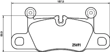 Brembo P 65 031 <span>тормозные колодки задние</span>