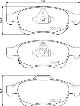 Brembo P 23 165 <span>тормозные колодки передние</span>