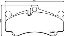 Передние тормозные колодки Brembo P 65 034 для Porsche 911 997 купе / рестайлинг