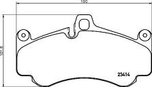 Передние тормозные колодки Brembo P 65 032 для Porsche 911 997 кабриолет / рестайлинг
