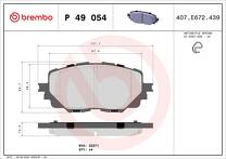 Передние тормозные колодки Brembo P 49 054 для Mazda MX-5 4 пок.