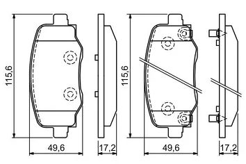 Bosch 0 986 494 930 <span>тормозные колодки задние</span>