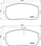 Передние тормозные колодки Brembo  P 50 152