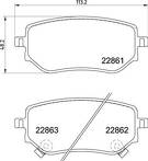 Задние тормозные колодки Brembo  P 50 153