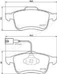 Передние тормозные колодки Japanparts PA-0221AF для Opel Combo D / Tour
