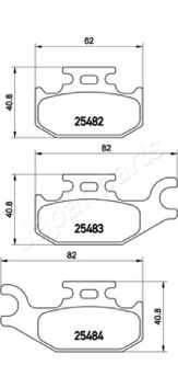 Japanparts PA-0719AF <span>тормозные колодки передние</span>