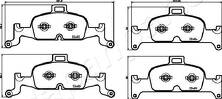 Передние тормозные колодки Japanparts  PA-0918AF