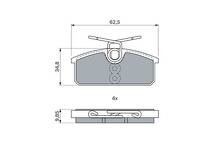 Задние тормозные колодки Bosch 0 986 424 275 для Renault Twizy 1 пок.