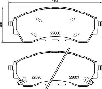 Brembo P 24 225 <span>тормозные колодки передние</span>