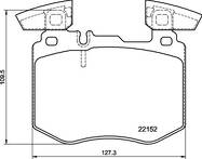 Передние тормозные колодки Brembo  P 50 159