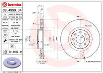 Тормозной диск Brembo Prime Line 09.4939.31 для Opel Adam M13