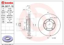 Тормозной диск Brembo Prime Line 09.5017.10 для Toyota Hilux 6 пок.