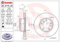 Тормозной диск Brembo Prime Line 09.5175.20 для BMW 5 серии E34