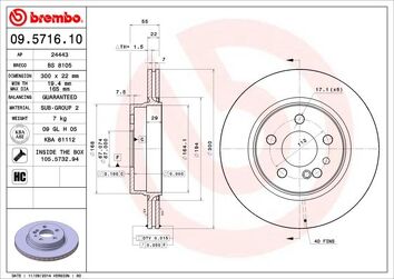 Brembo Prime Line 09.5716.10 <span>тормозной диск вентилируемый</span>