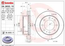 Тормозной диск Brembo Prime Line 09.9022.10 для Chevrolet Suburban 9 пок. / GMT400
