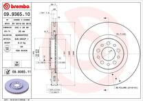 Тормозной диск Brembo 09.9365.11 для Jeep Cherokee 4 пок.