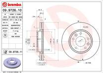 Тормозной диск Brembo Prime Line 09.9726.10 для Kia Carnival 2 пок.