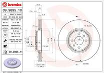 Тормозной диск Brembo Prime Line 09.9895.10 для Renault Grand Scenic 2 пок.