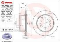 Тормозной диск Brembo Prime Line 09.A453.21 для Hyundai Terracan 1 пок. / рестайлинг