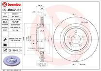 Тормозной диск Brembo Prime Line 09.B842.31 для Mercedes-Benz S-Class W221 / рестайлинг
