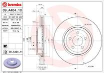 Тормозной диск Brembo Prime Line 09.A404.11 для Dodge Charger 7 пок. / рестайлинг