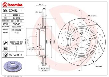 Brembo Prime Line 09.C246.11 <span>тормозной диск </span>