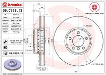 Тормозной диск Brembo Prime Line 09.C393.13 для BMW 6 серии E64 / кабриолет / рестайлинг