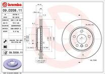 Тормозной диск Brembo Prime Line 09.D208.11 для BMW i3 I01
