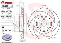 Тормозной диск Brembo Prime Line 09.C266.21 для Lexus RC 1 пок.