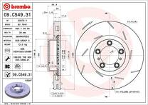 Тормозной диск Brembo Prime Line 09.C549.31 для Porsche Panamera 970 / рестайлинг