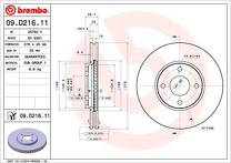 Тормозной диск Brembo Prime Line 09.D216.11 для Ford EcoSport 2 пок.