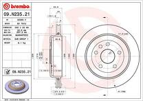 Тормозной диск Brembo Prime Line 09.N235.21 для Jeep Grand Cherokee 4 пок.