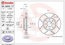 Тормозной диск Brembo Xtra Line 09.5843.77 для Opel Adam M13