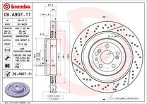 Тормозной диск Brembo Prime Line 09.A907.11 для Mercedes-Benz SLS-Class C197