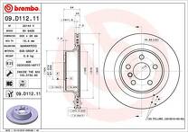 Тормозной диск Brembo Prime Line 09.D112.11 для BMW 3 серии G20 / седан