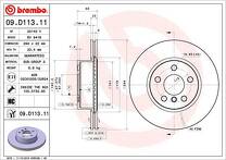 Тормозной диск Brembo Prime Line 09.D113.11 для BMW 3 серии G20 / седан