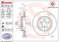 Тормозной диск Brembo Prime Line 09.C418.13 для BMW 6 серии E64 / кабриолет / рестайлинг